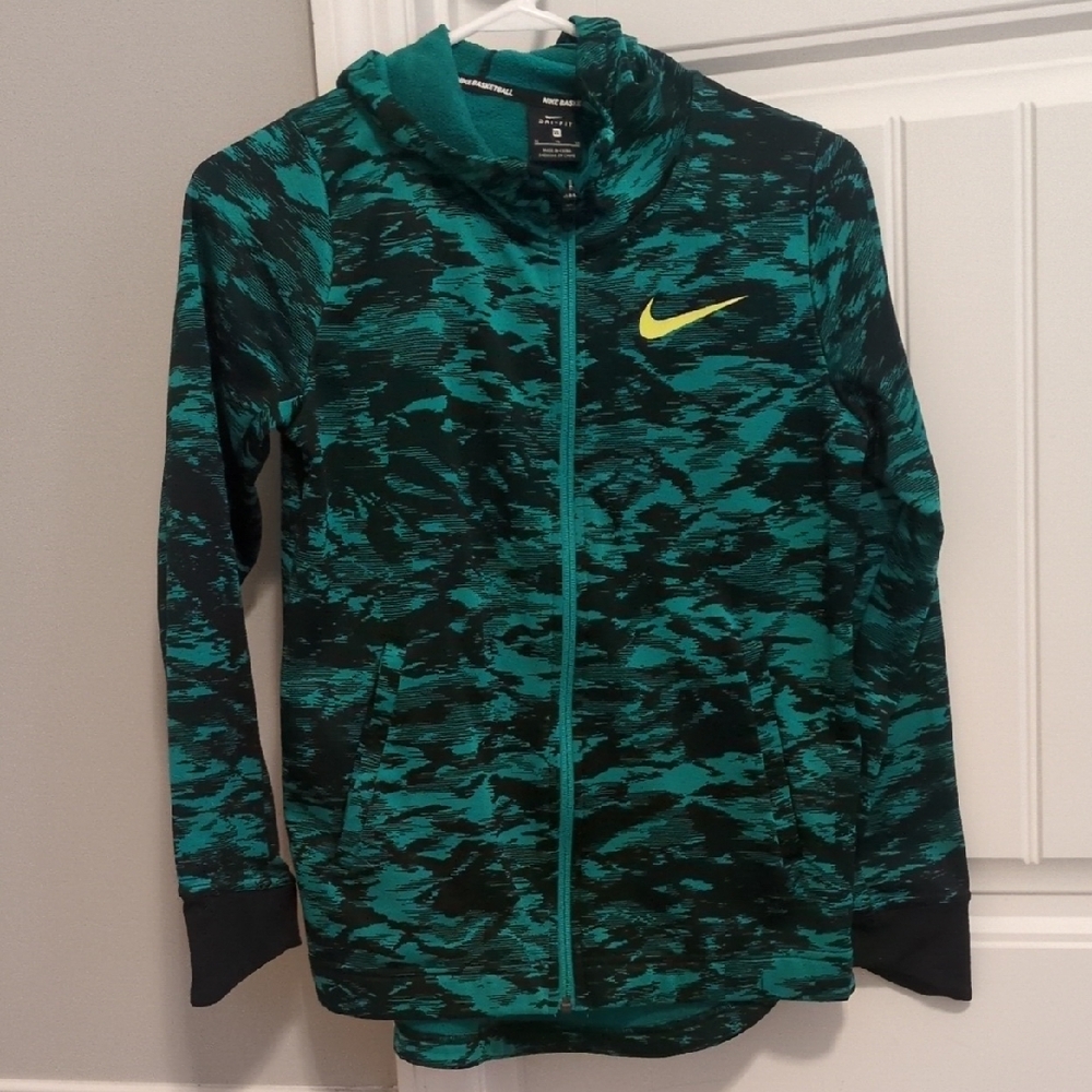 Nike Green and Black Hoodie